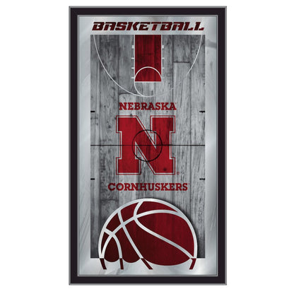 Nebraska 15" x 26" Basketball Mirror