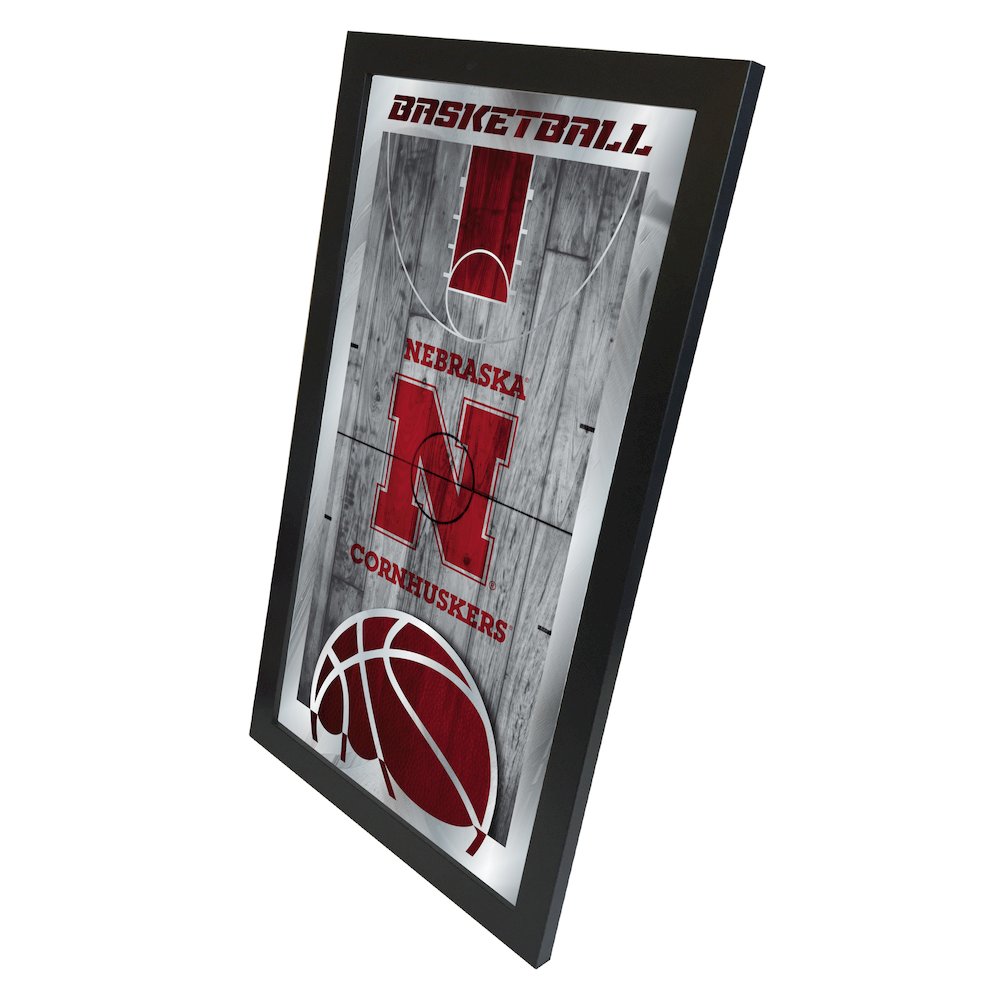Nebraska 15" x 26" Basketball Mirror