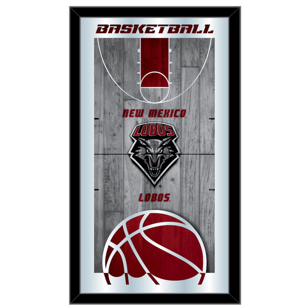 New Mexico 15" x 26" Basketball Mirror