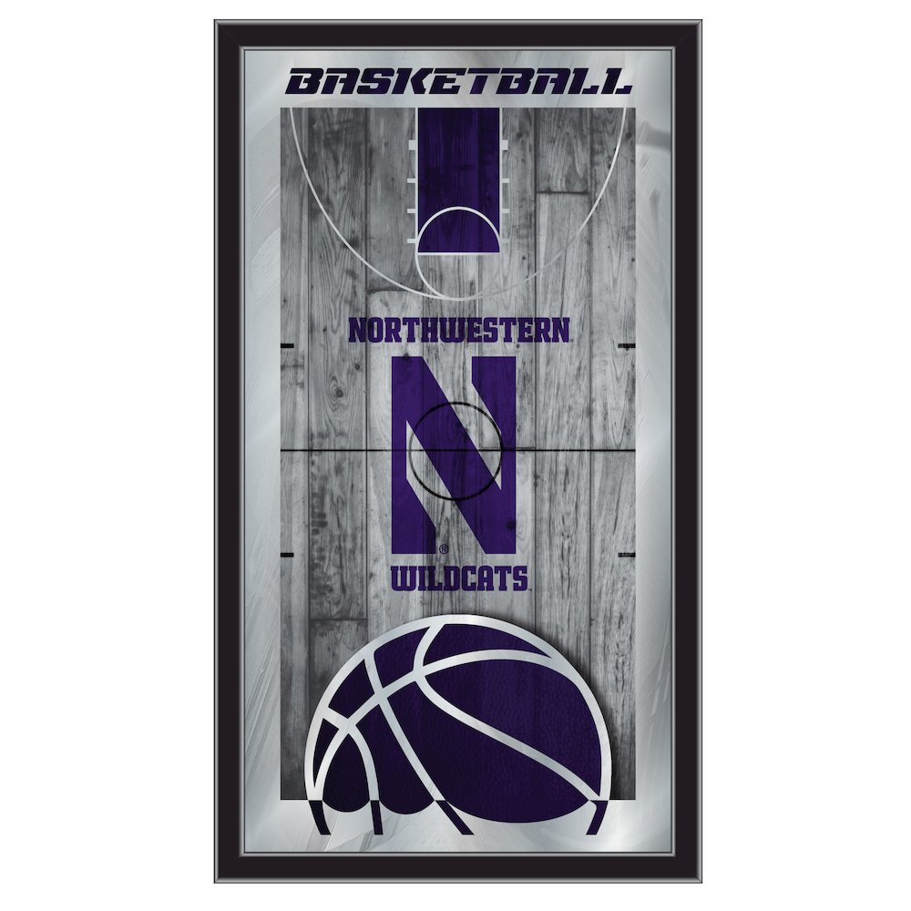 Northwestern 15" x 26" Basketball Mirror