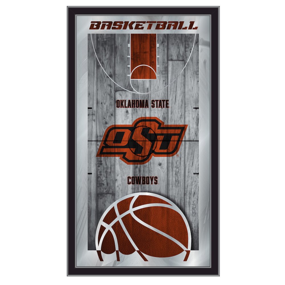 Oklahoma State 15" x 26" Basketball Mirror