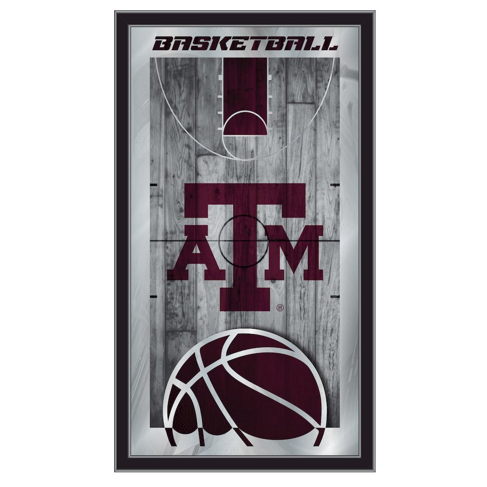 Texas A&M 15" x 26" Basketball Mirror