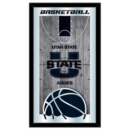 Utah State 15" x 26" Basketball Mirror