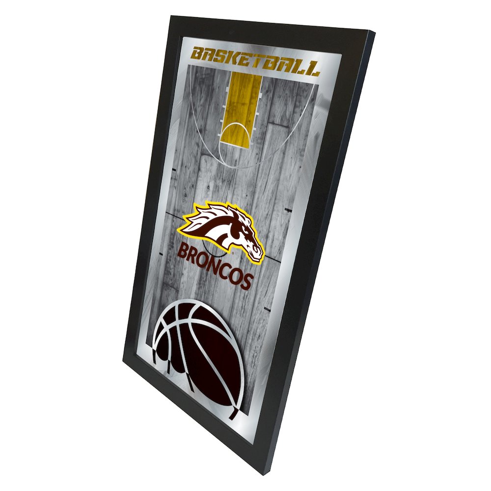 Western Michigan 15" x 26" Basketball Mirror