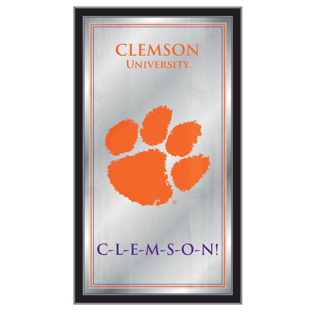 Clemson 26" x 15" Fight Song Mirror