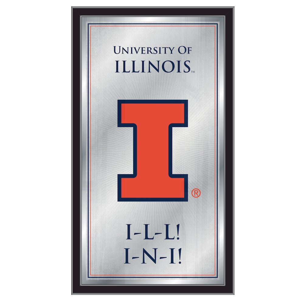 Illinois 26" x 15" Fight Song Mirror