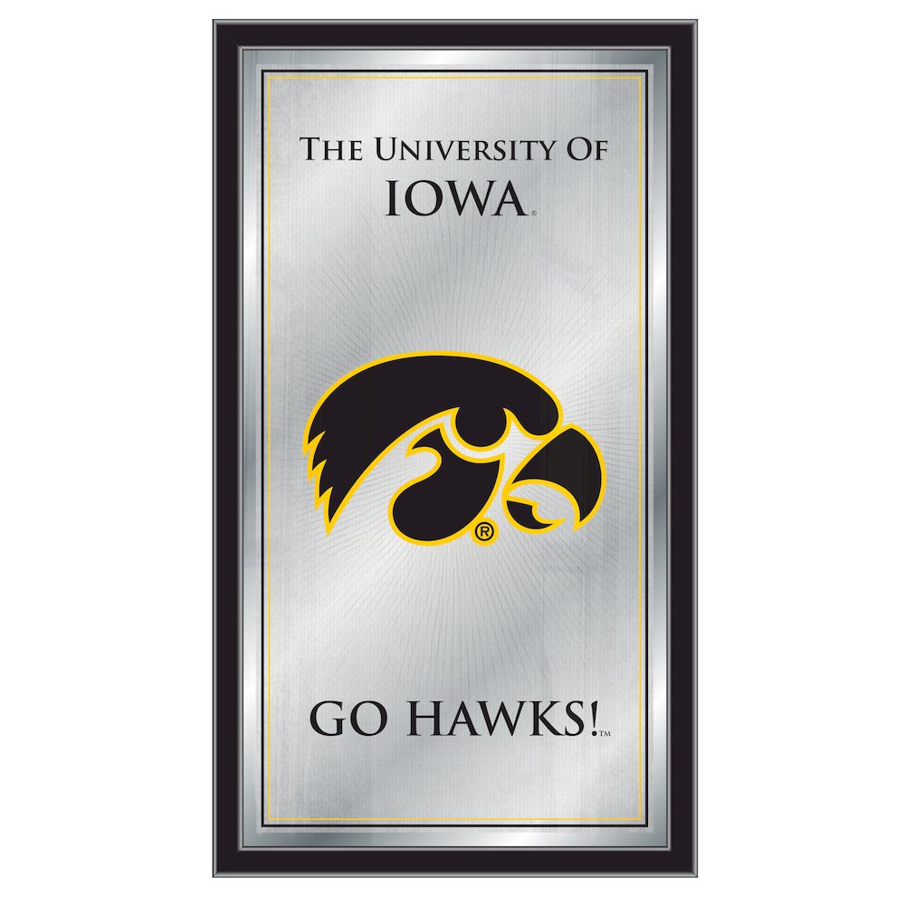 Iowa 26" x 15" Fight Song Mirror