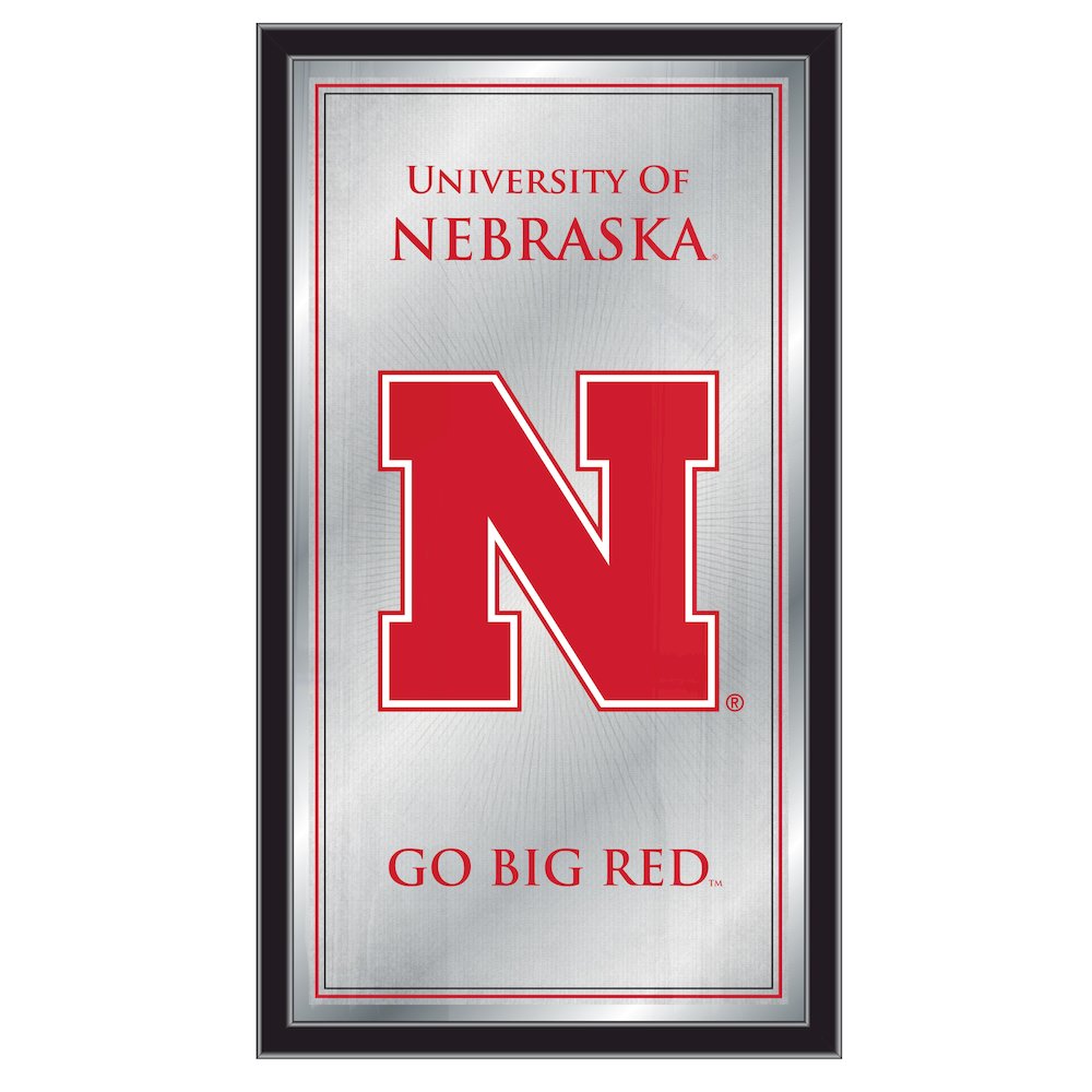 Nebraska 26" x 15" Fight Song Mirror