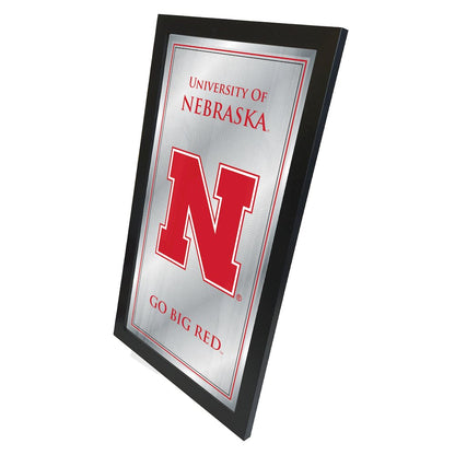 Nebraska 26" x 15" Fight Song Mirror