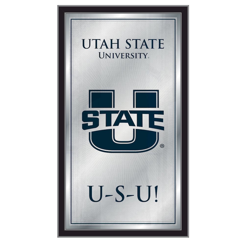 Utah State 26" x 15" Fight Song Mirror