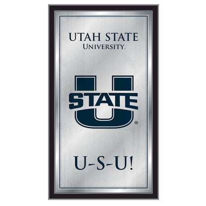 Utah State 26" x 15" Fight Song Mirror