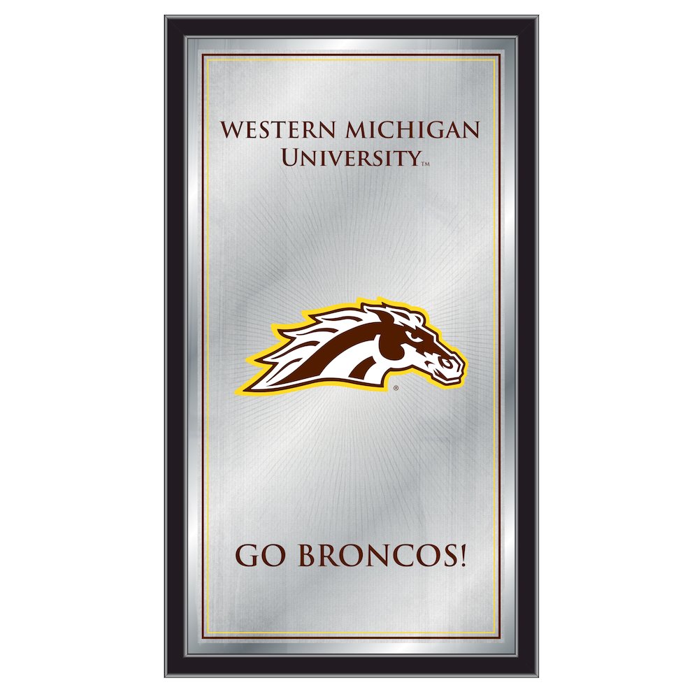 Western Michigan 26" x 15" Fight Song Mirror