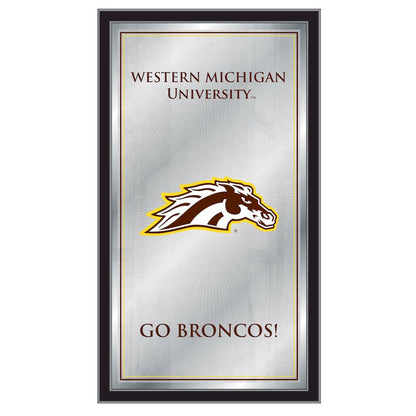 Western Michigan 26" x 15" Fight Song Mirror