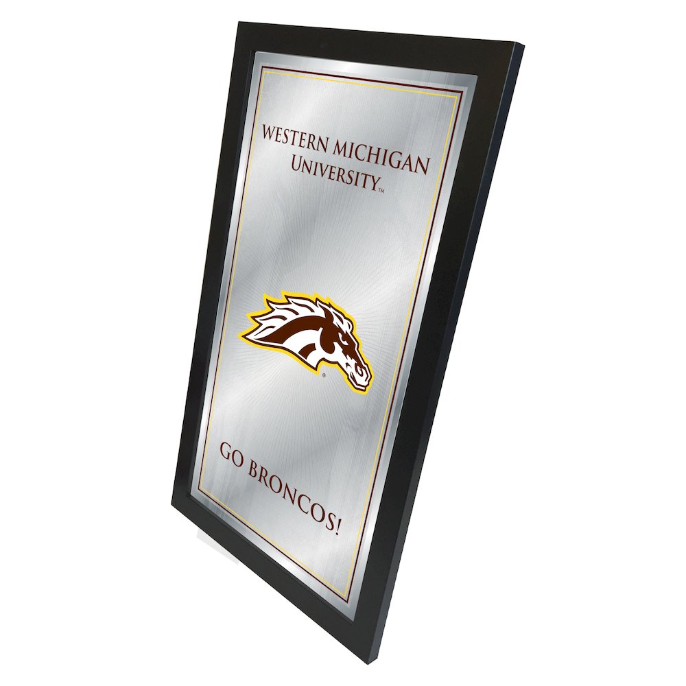 Western Michigan 26" x 15" Fight Song Mirror