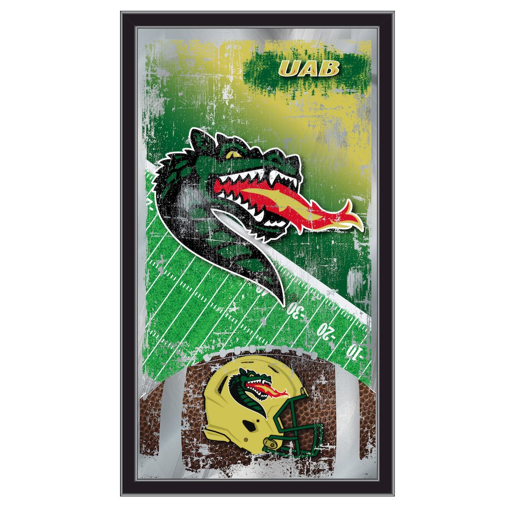 UAB 15" x 26" Football Mirror