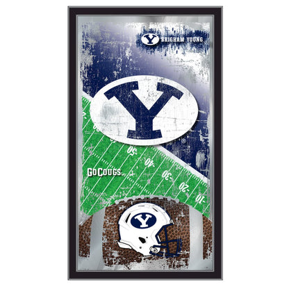 Brigham Young 15" x 26" Football Mirror