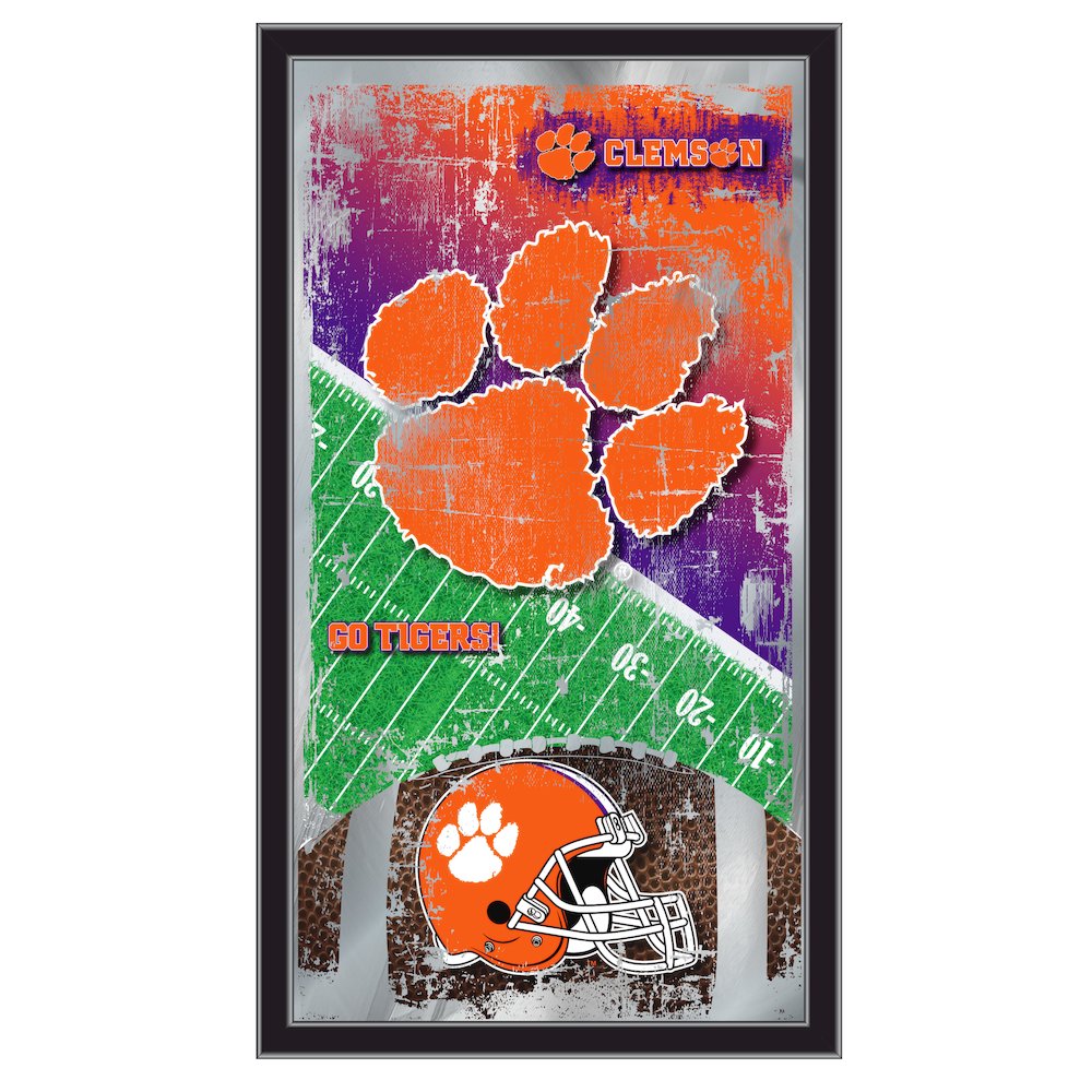 Clemson 15" x 26" Football Mirror