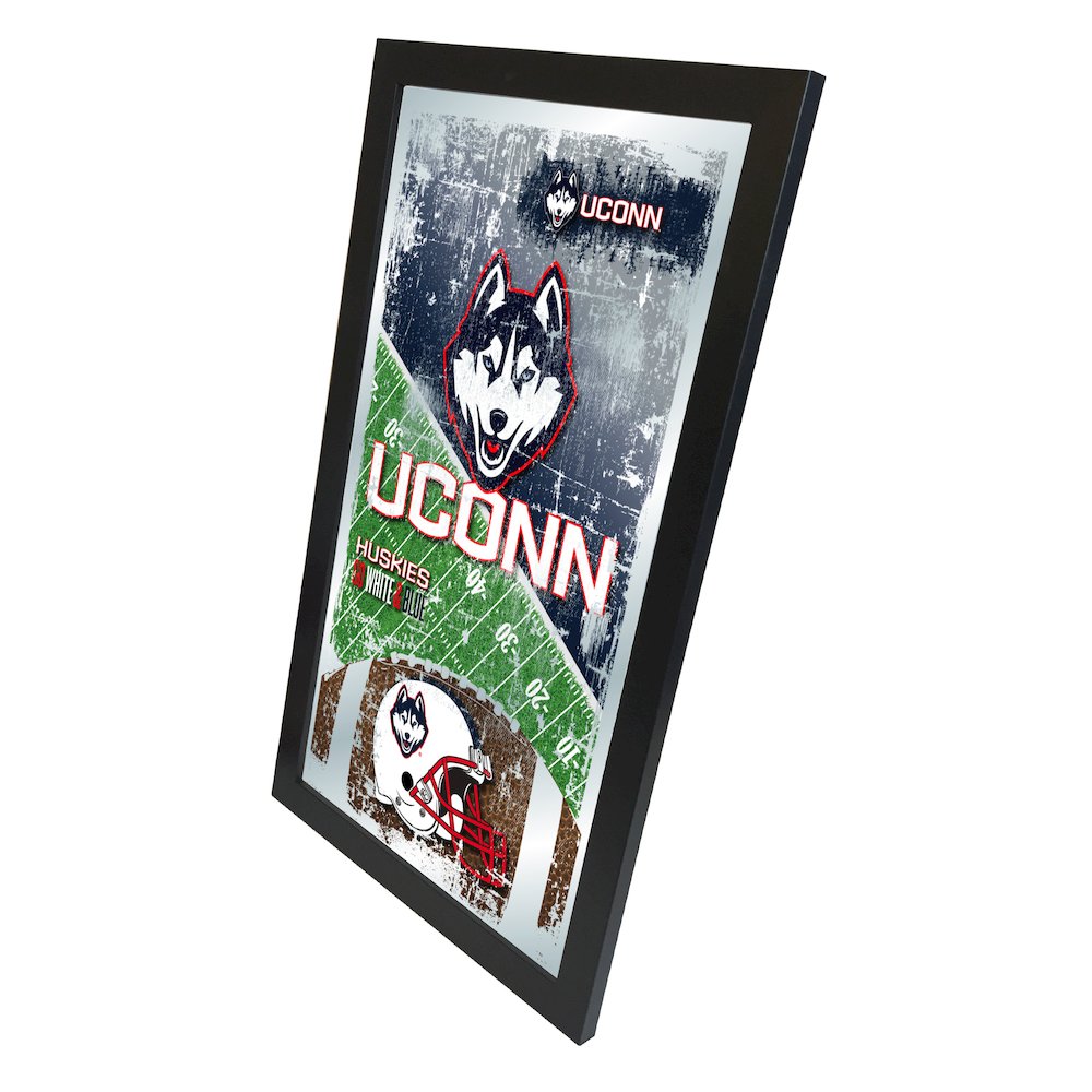 Connecticut 15" x 26" Football Mirror