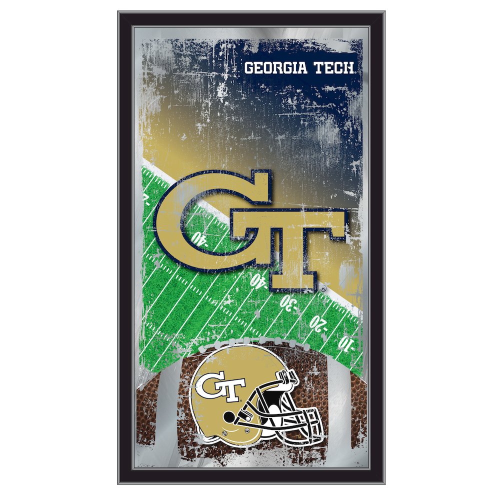 Georgia Tech 15" x 26" Football Mirror