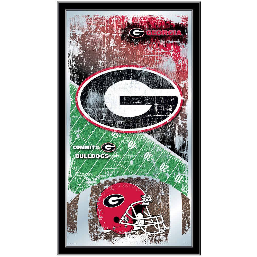 Georgia 15" x 26" Football Mirror