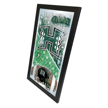 University of Hawaii 15" x 26" Football Mirror