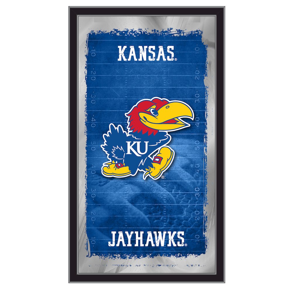 Kansas 15" x 26" Football Mirror