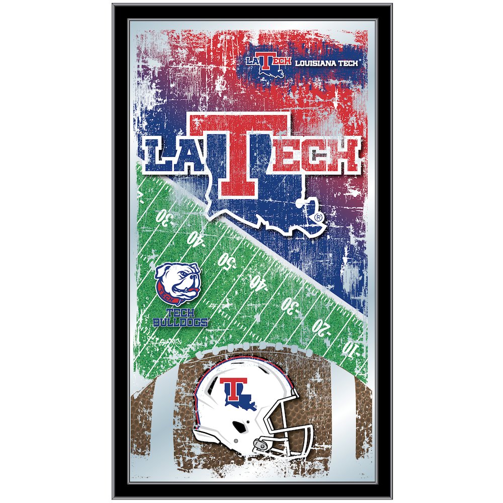 Louisiana Tech 15" x 26" Football Mirror