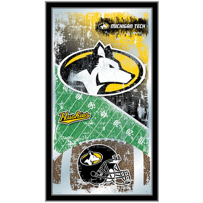 Michigan Tech 15" x 26" Football Mirror