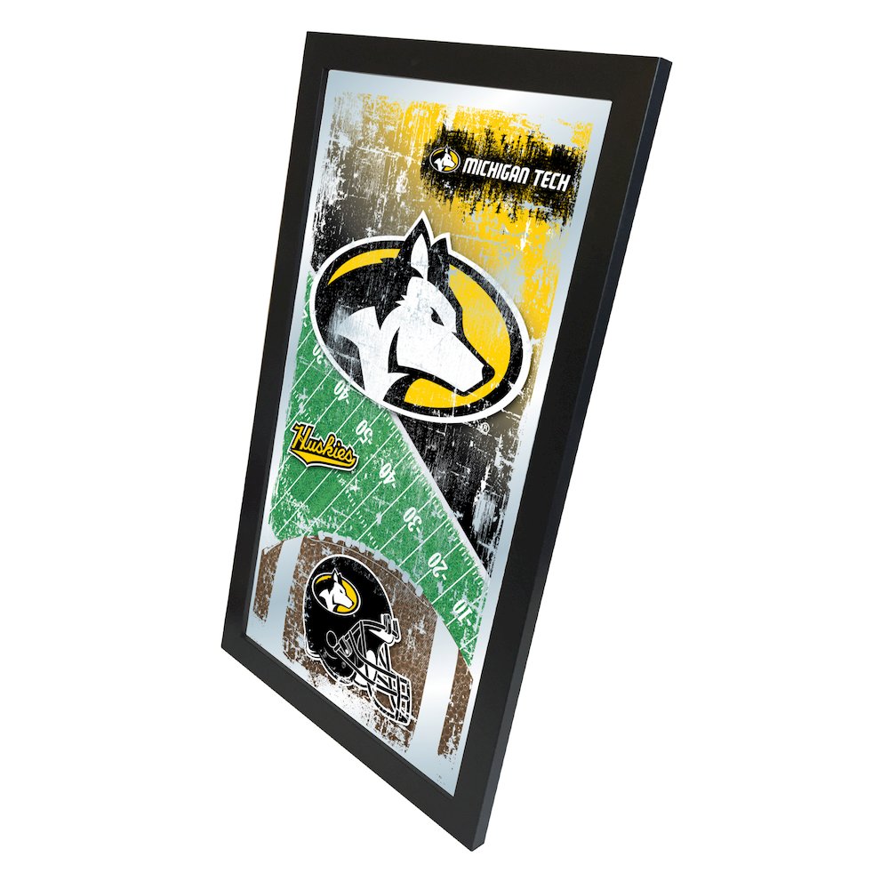 Michigan Tech 15" x 26" Football Mirror