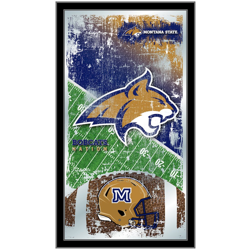 Montana State 15" x 26" Football Mirror