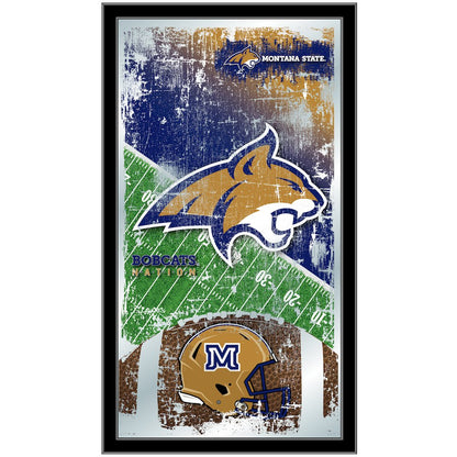 Montana State 15" x 26" Football Mirror