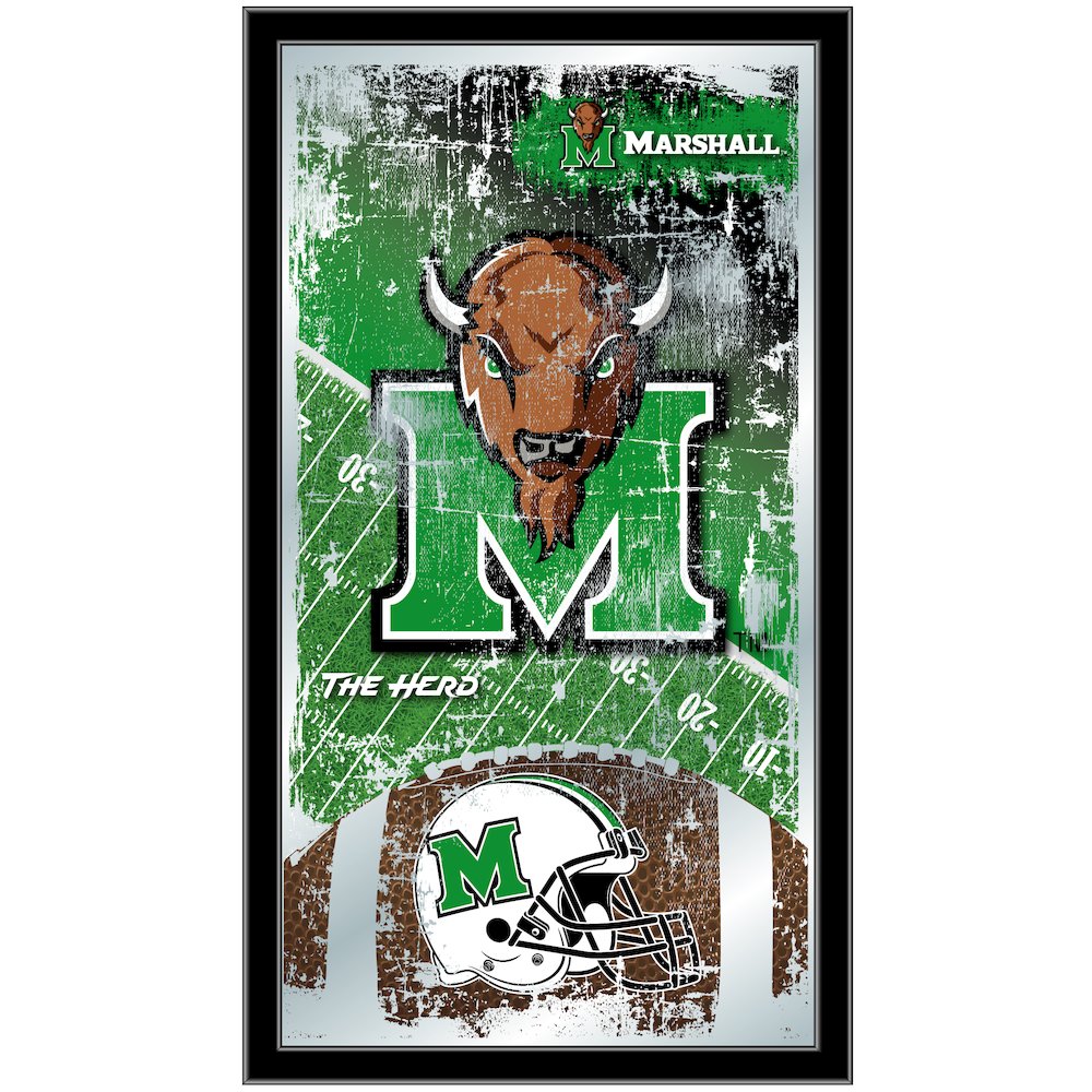 Marshall 15" x 26" Football Mirror