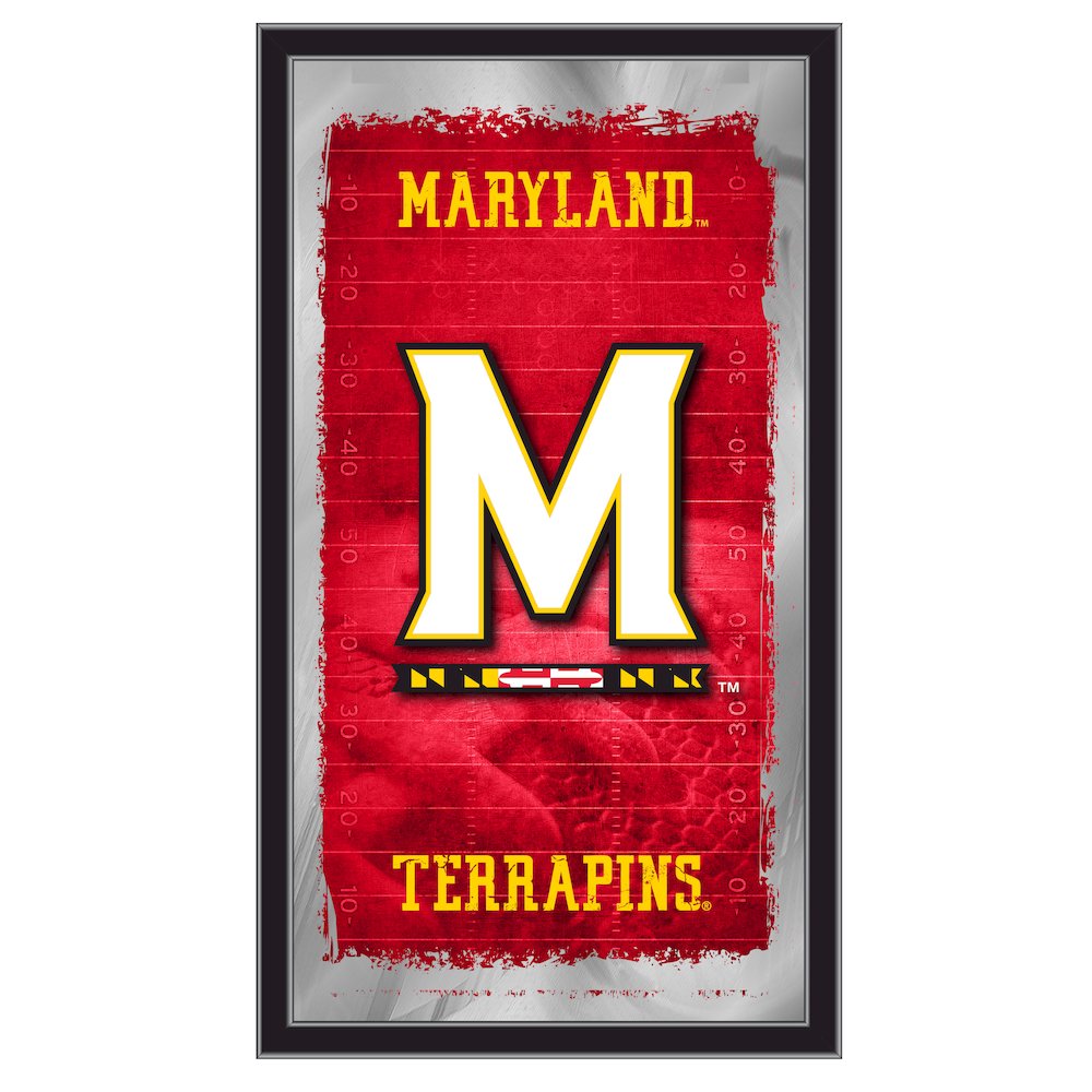 Maryland 15" x 26" Football Mirror
