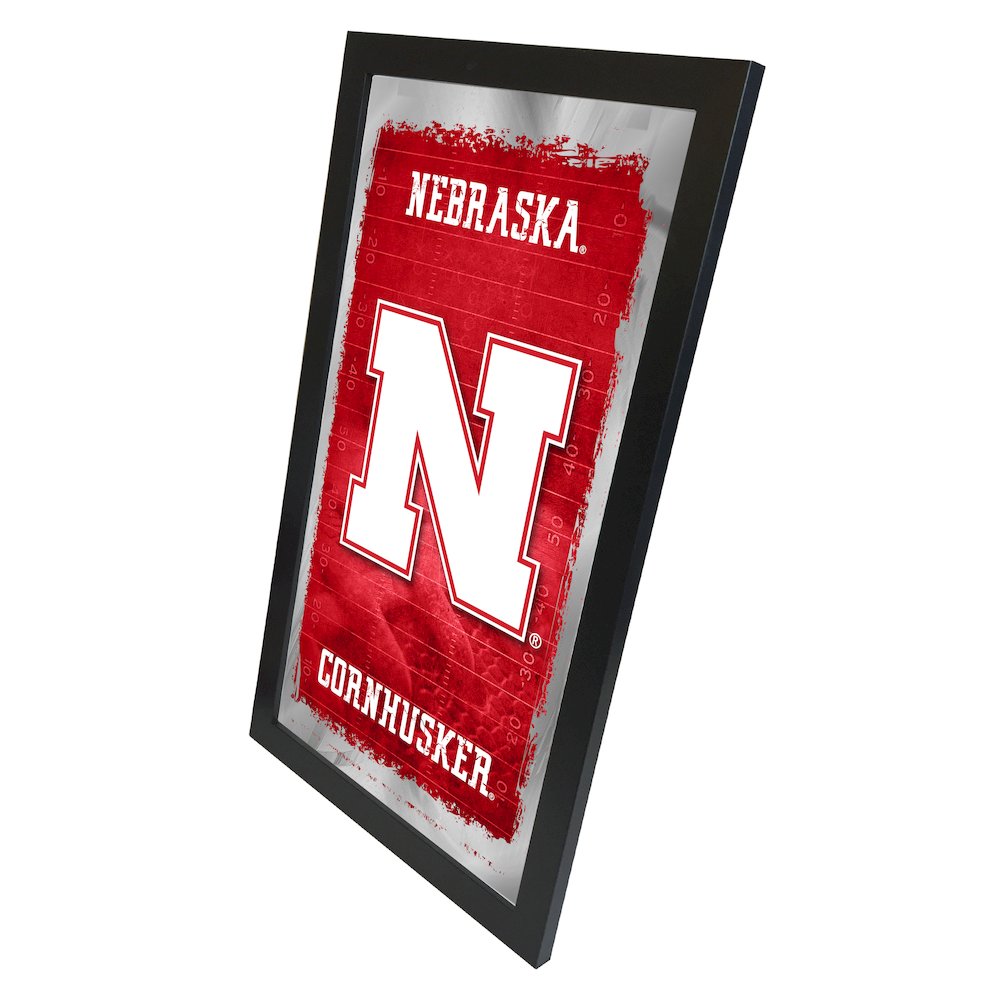 Nebraska 15" x 26" Football Mirror