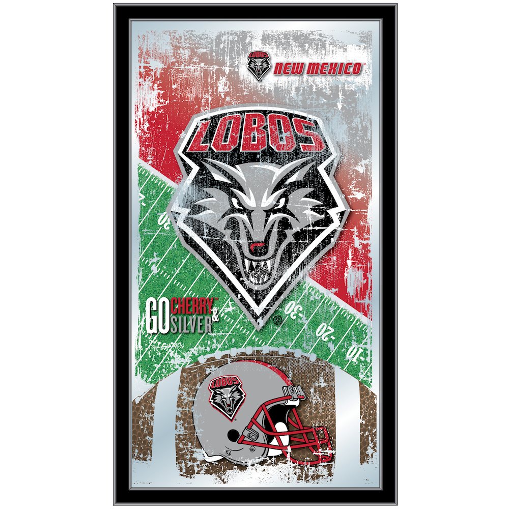 New Mexico 15" x 26" Football Mirror