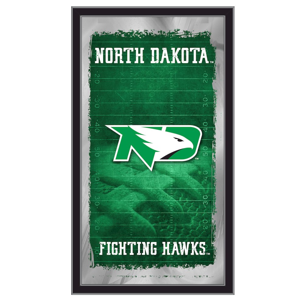 North Dakota 15" x 26" Football Mirror