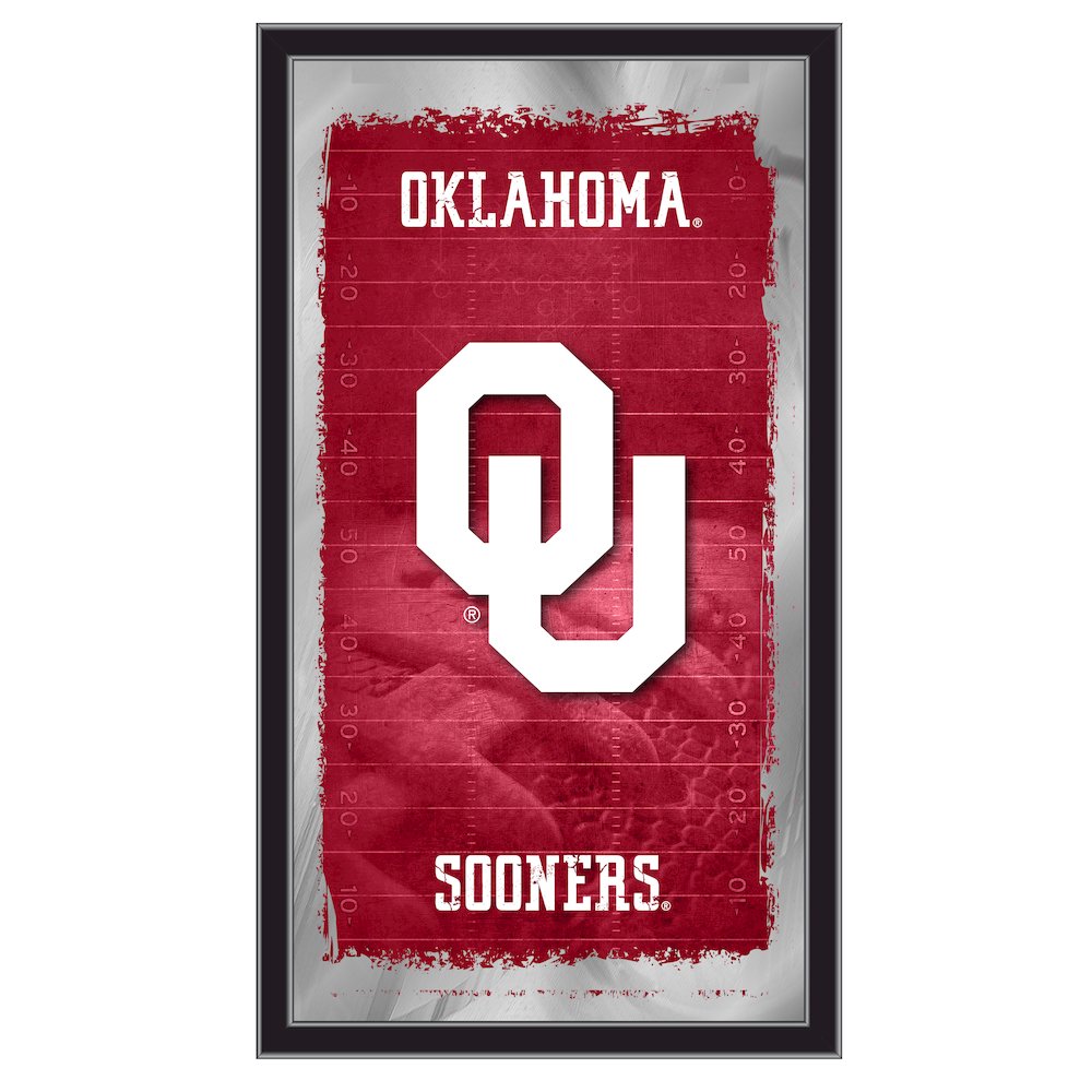 Oklahoma 15" x 26" Football Mirror