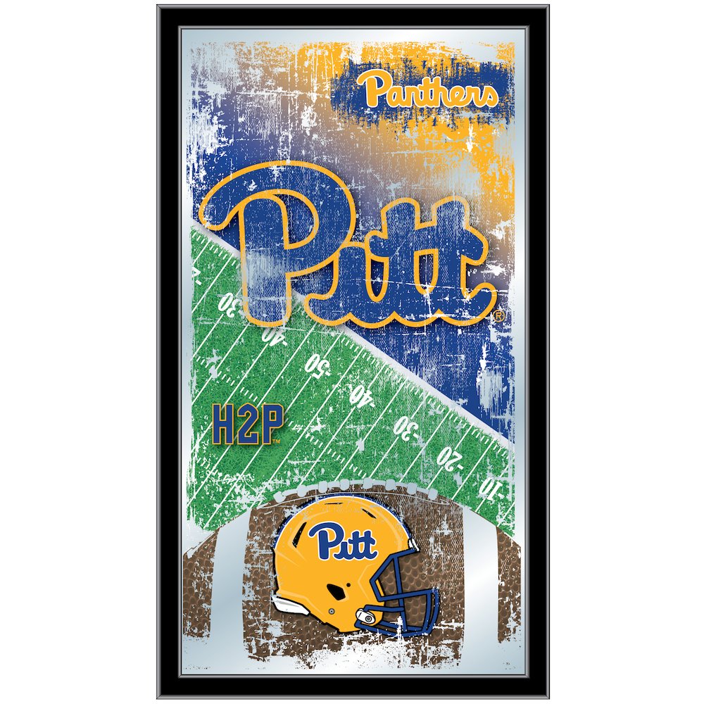 Pitt 15" x 26" Football Mirror