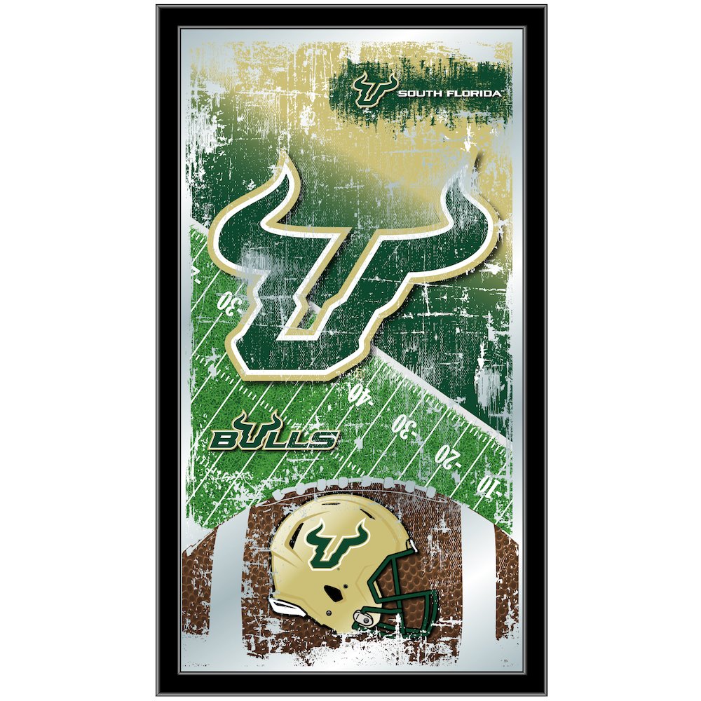 South Florida 15" x 26" Football Mirror