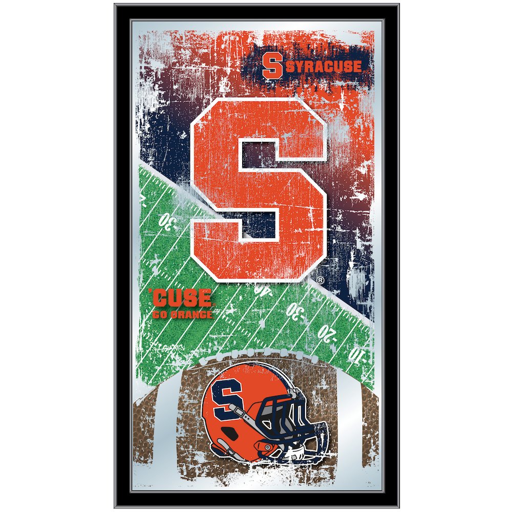 Syracuse 15" x 26" Football Mirror