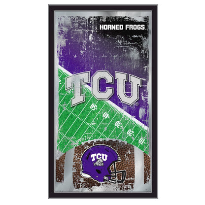 TCU 15" x 26" Football Mirror