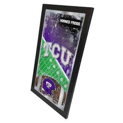 TCU 15" x 26" Football Mirror