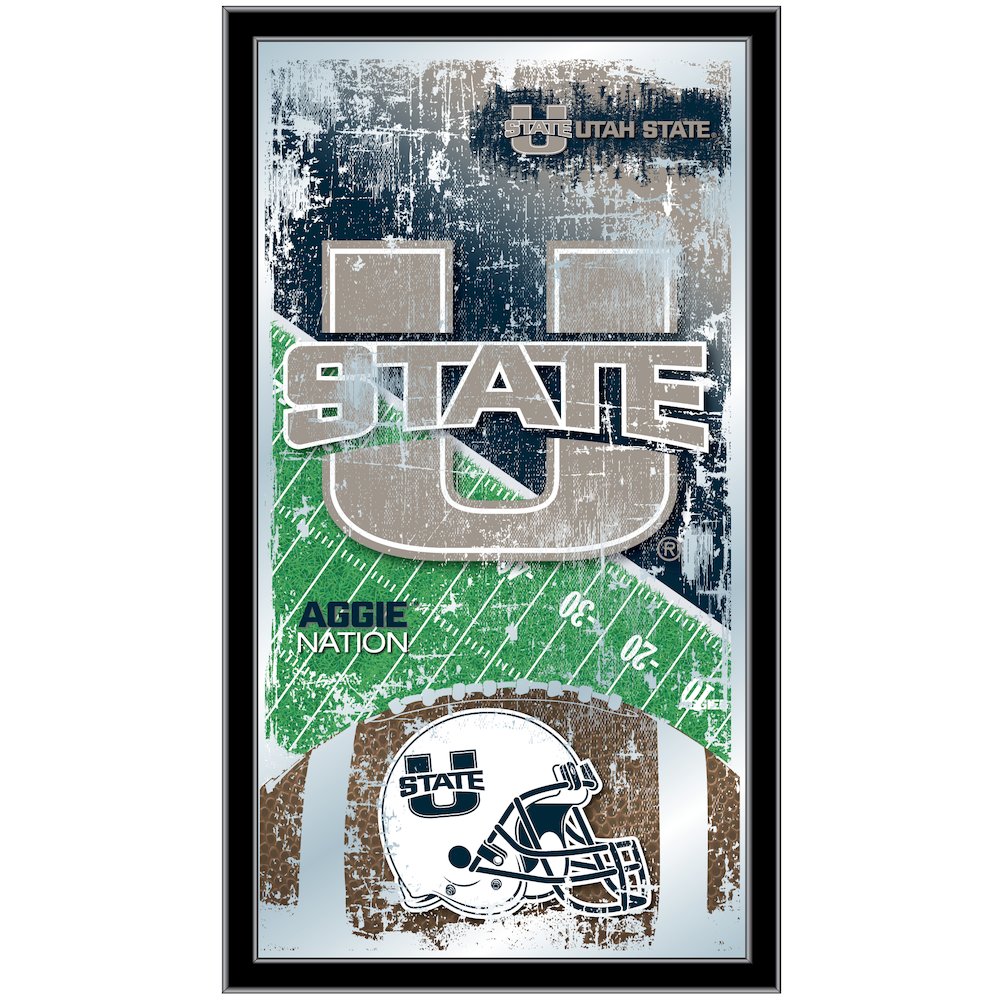 Utah State 15" x 26" Football Mirror