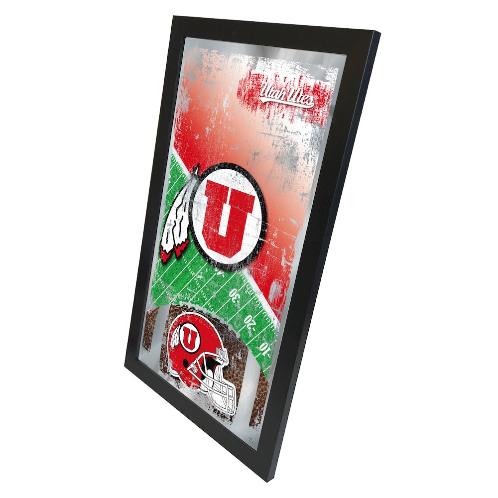 Utah 15" x 26" Football Mirror