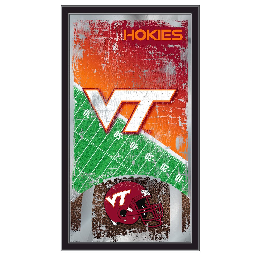 Virginia Tech 15" x 26" Football Mirror