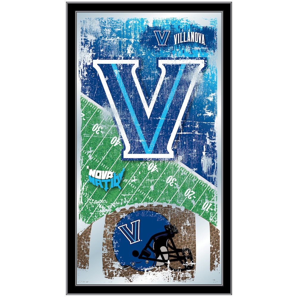 Villanova 15" x 26" Football Mirror
