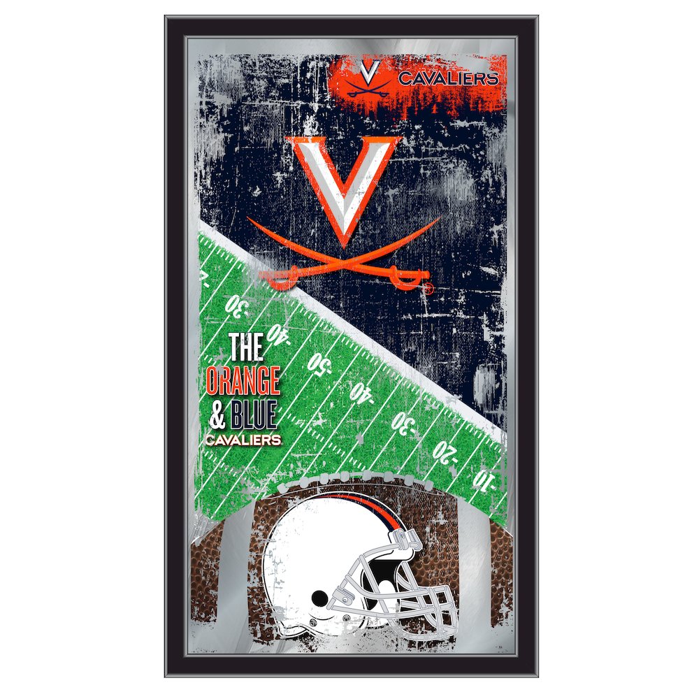 Virginia 15" x 26" Football Mirror