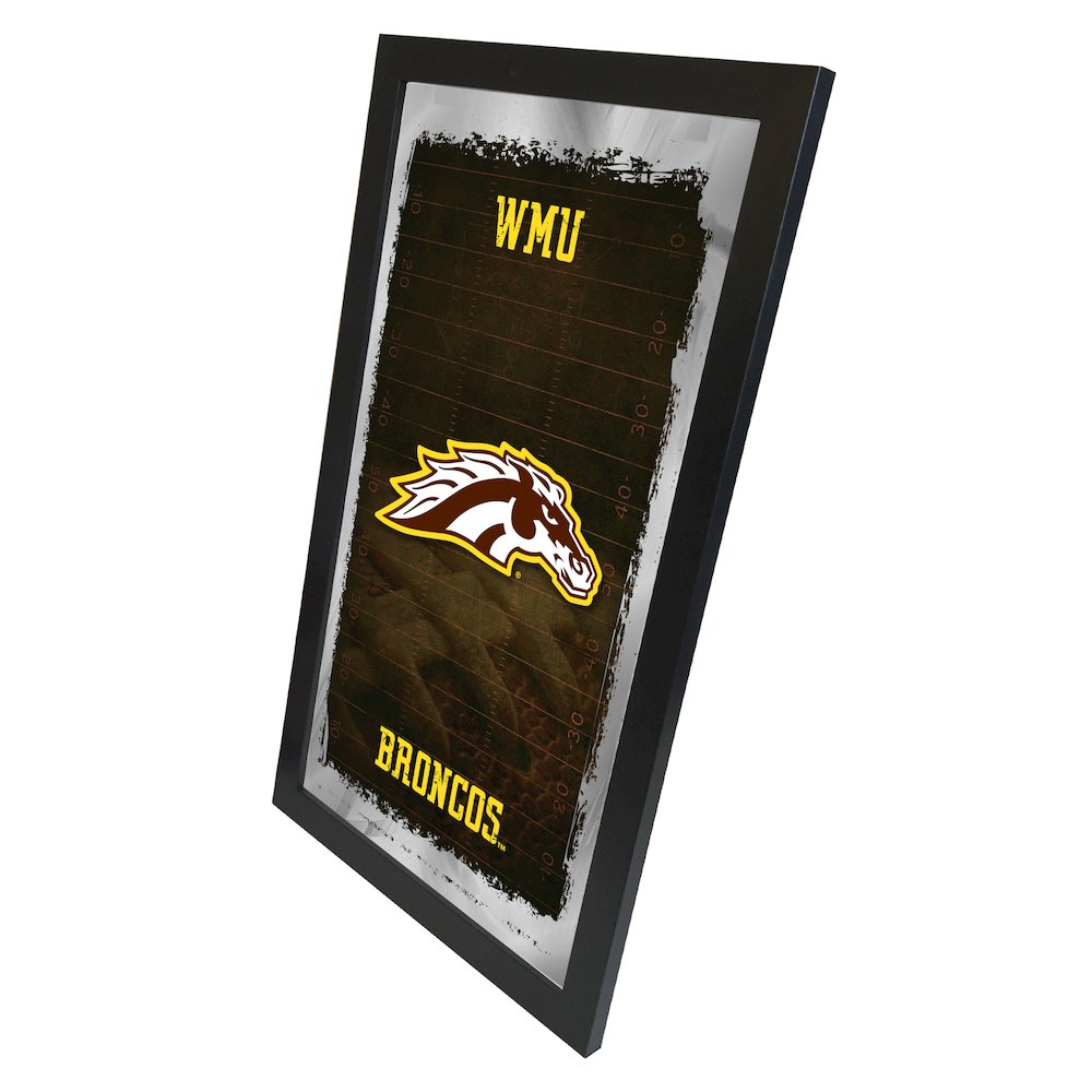 Western Michigan 15" x 26" Football Mirror