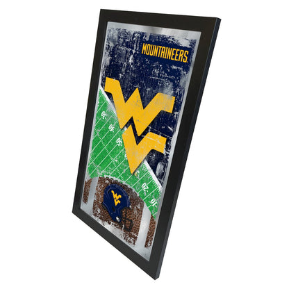 West Virginia 15" x 26" Football Mirror