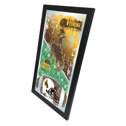 Wyoming 15" x 26" Football Mirror